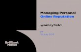 Managing personal reputation online