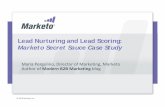 Lead Nurturing and Lead Scoring - Marketo's Secret Sauce Case Study