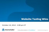 Website Testing Wins!