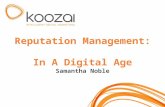 Reputation Management: In A Digital Age