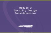 Security Design Considerations Module 3 - Training Sample