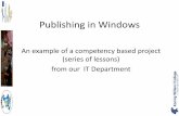 Publishing in windows key competence 4