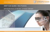 ABAP Code Qualität - Best Practices