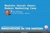 Marketo Secret Sauce - Jon Miller