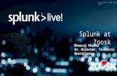 Splunk live! customer presentation – zoosk