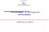 Programme emergence offshoring ( cas du maroc )