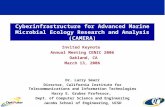 Cyberinfrastructure for Advanced Marine Microbial Ecology Research and Analysis (CAMERA)