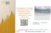 Renewable energy construction in Poland 2014: Development forecasts and planned investments