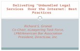 Delivering unbundled legal services  2012