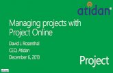Managing Projects with Microsoft Project Online - from Atidan