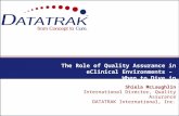 The Role of Quality Assurance in eClinical Environments – When to Dive In