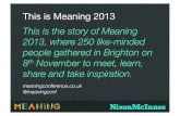 Meaning2013 round-up