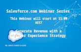 Generate Revenue with a Customer Experience Strategy Webinar Slides