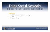 Using Social Networks To Build Valuable Business Relationships