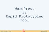 WordPress as Rapid Prototyping Tool