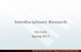 Interdisciplinary Research 2013