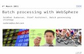 Batch processing with WebSphere