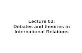 03 the main theories in international relations