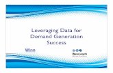 Leveraging Data for Demand Generation Success