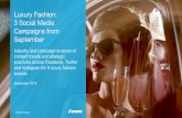 Report - Luxury Fashion: 3 Social Media Campaigns in September