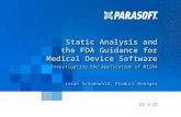 Static Analysis and the FDA Guidance for Medical Device Software