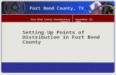 Setting Up Points of Distribution in Fort Bend County