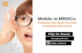 Mobile in MROCs: Towards the Next Frontier in Market Research (by Filip De Boeck)