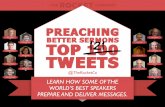 TOP 121 TWEETS ON HOW TO PREACH BETTER @therocketco #preachrocket
