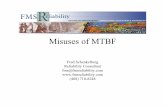 Misuses of MTBF