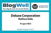 BlogWell Seattle Case Study: Deluxe Corporation, presented by Nathan Eide
