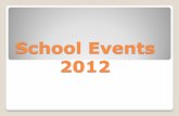 School Events 2012