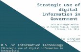 Strategic use of digital information in Government - Rwanda-CMU-2014