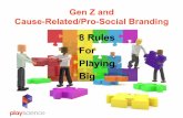 Gen Z and Cause-Related / Pro-Social Branding: 8 Rules for Playing Big