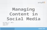 Managing social media content