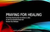 Praying for Healing - The Whys and Hows