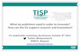 Tisp Survey: "What do publishers need in order to innovate"