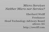 Micro Services - Neither Micro Nor Service