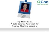 My Three Ex’s: A Data Science Approach for Applied Machine Learning