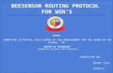 BeeSensor routing protocol for wireless sensor network