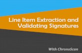 Extract Line Item Data From Scans and Validate Signatures