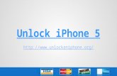 Unlock i phone 5