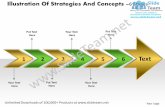 Illustration of strategies and concepts 6 stages power point transformer templates