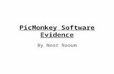 Picmonkey software evidence