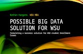 POSSIBLE BIG DATA SOLUTION FOR WSU