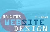 5 Qualities of a Good Website Design