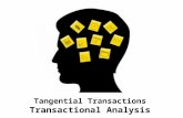 Tangential transactions  - transactional analysis - Manu Melwin Joy