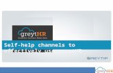 Self help channels to effectively use greytHR