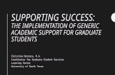 Supporting Success: The Implementation of Generic Academic Support for Graduate Students