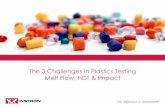 3 Challenges in Plastics Testing: Melt Flow, Heat Deflection Temperature, & Impact