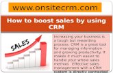 How to boost sales by using crm